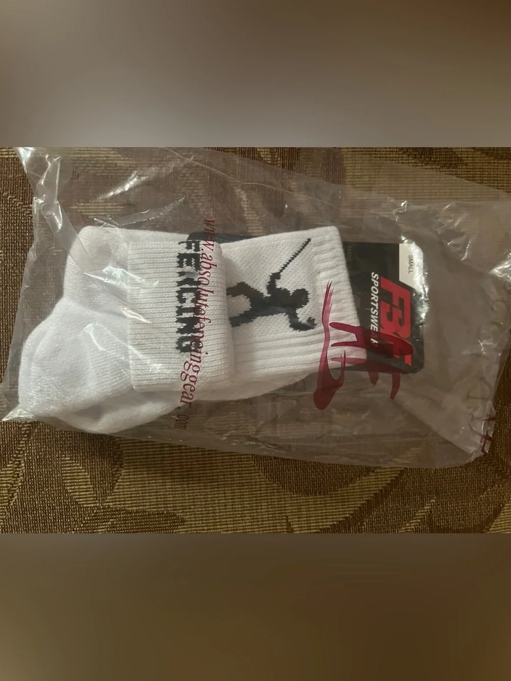 Absolute Fencing Gear - White Athletic Short Socks